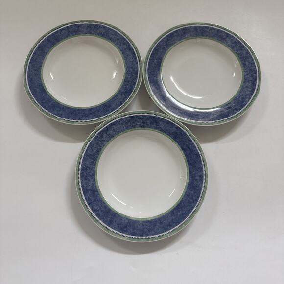 Vintage Villeroy & Boch Rimmed Bowl Cereal Soup Set of 3 GERMANY Made 1748 - Picture 1 of 9
